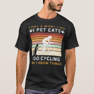 Camiseta É isso  que eu faço, eu pinto gatos e faço ciclis