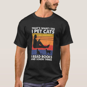 Camiseta É isso que eu faço, pinto gatos que eu leio livros