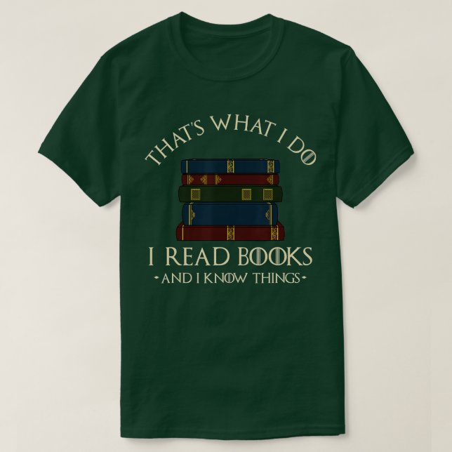Camiseta É isso que eu leio livros e sei coisas. (Frente do Design)