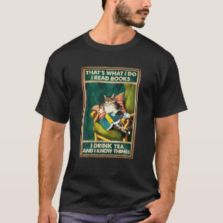 Camiseta É isso que eu leio livros que bebo chá e sei