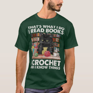 Camiseta É isso que eu leio o livro que eu crochet e sei