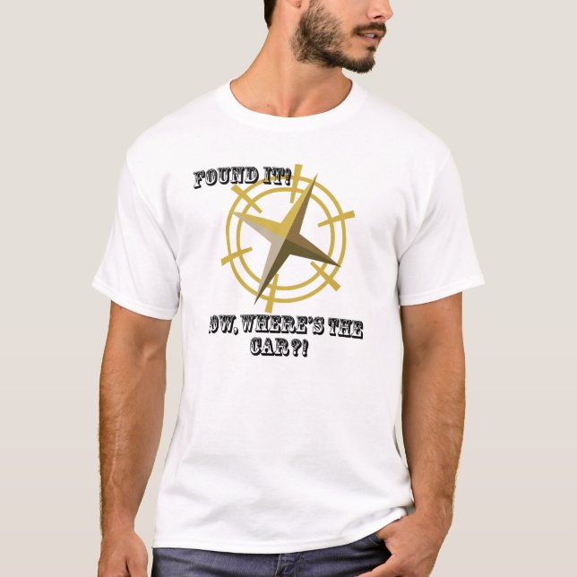 Camiseta É-lhe encontrado… agora onde o carro?! (Frente)