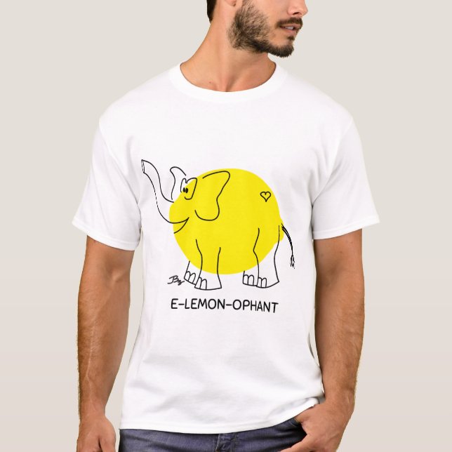 Camiseta E-limão-ephant (Frente)