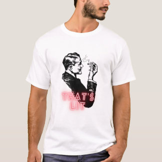 Camiseta É Lit - Cara de fumante retroativo - Engraçado