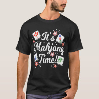 Camiseta É Mahjong Time Engraçado Jogo