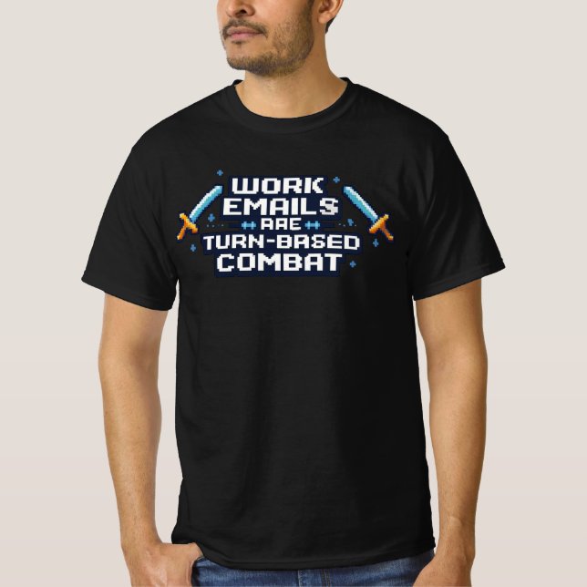 Camiseta E-mails de Trabalho São Combate Turno a Turno Cami (Frente)