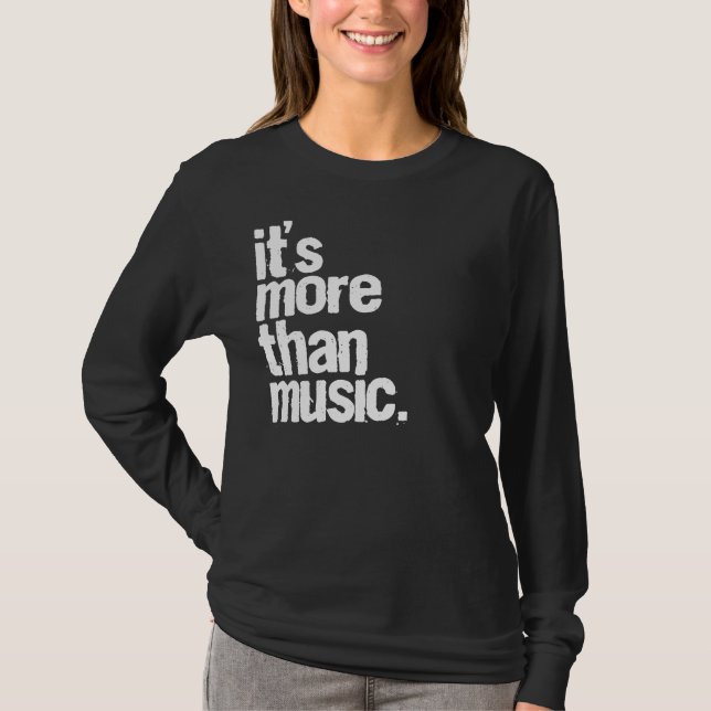 Camiseta É mais do que a música (Frente)