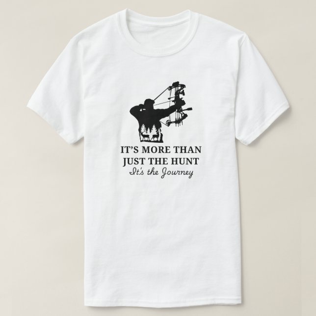 Camiseta É mais do que apenas a caça | Deer Hunting (Frente do Design)