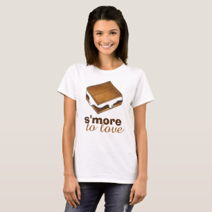 Camiseta É Mais Para Adorar O Campo De Chocolate Camp S'mor