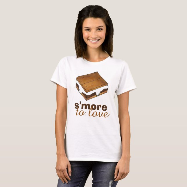 Camiseta É Mais Para Adorar O Campo De Chocolate Camp S'mor (Frente Completa)