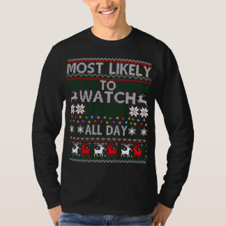 Camiseta É Mais Provável Assistir A Tênis O Dia Inteiro De