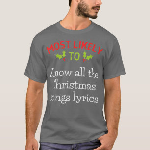 Camiseta É Mais Provável Conhecer Todas As Letras De Cançõe