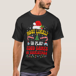 Camiseta É Mais Provável Jogar Videos games Cristo Engraçad