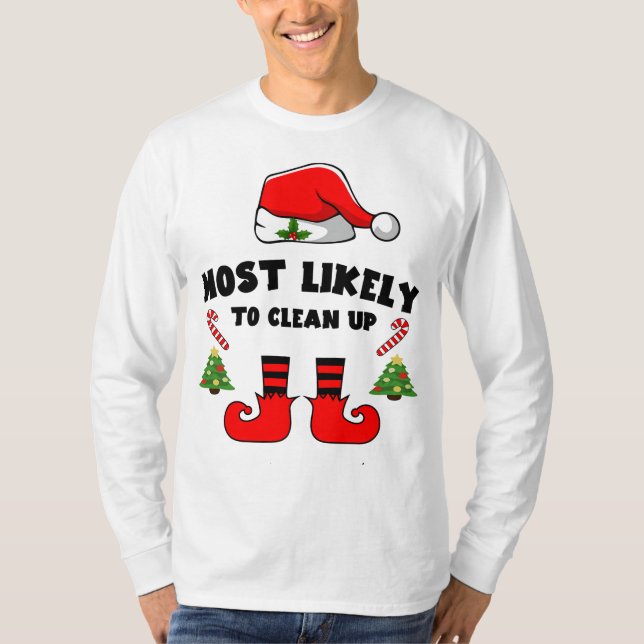 Camiseta É mais provável limpar (Frente)