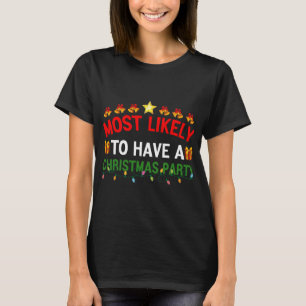 Camiseta É Mais Provável Ter Uma Família De Festas De Natal