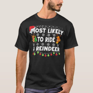 Camiseta É Mais Provável Viajar Um Natal Para A Família De