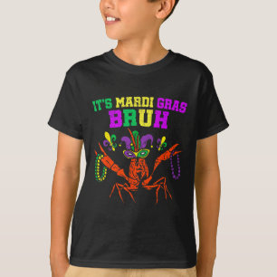 Camiseta É Mardi Gras Bruh Engraçado Carnaval Kid M