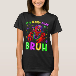 Camiseta É Mardi Gras Bruh Lagostim Meninos Mardi Gras Cria