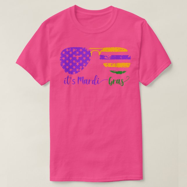 Camiseta É Mardi Gras, Carnaval de Terça-feira (Frente do Design)