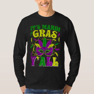 Camiseta É Mardi Gras, pessoal! Máscara de Carnaval Mardi G