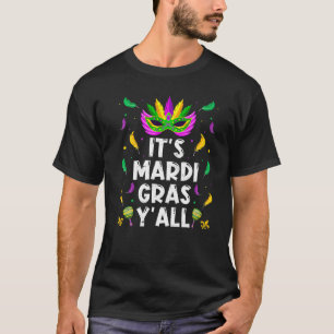 Camiseta É Mardi Gras Yall Miçangas Blades É Uma Arra Ma
