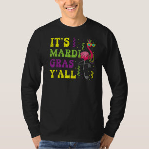 Camiseta É Mardi Gras Y'all New Orleans Louisiana Flamin