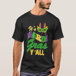 Camiseta É Mardi Gras Yall Tshirt Mardi Gras Party Mask