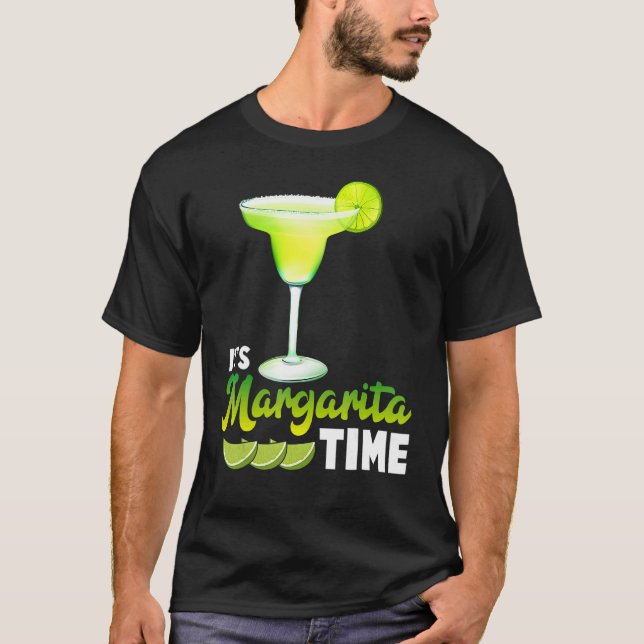 Camiseta É Margarita Time Party Álcool Drinker Tequila (Frente)