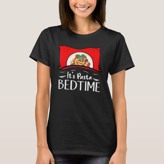Camiseta É massa de comida u2013 para dormir (Frente)
