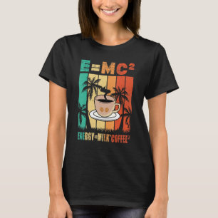 Camiseta E Mc2 Café com Leite Energético Química Ciência Ca