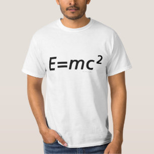Camiseta E=mc2 (nenhuns folhos)