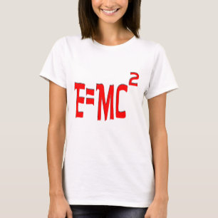 Camiseta E=MC2 (vermelho)