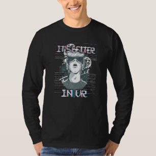 Camiseta É Melhor Na Realidade Virtual Vaporwave Do Vr Game
