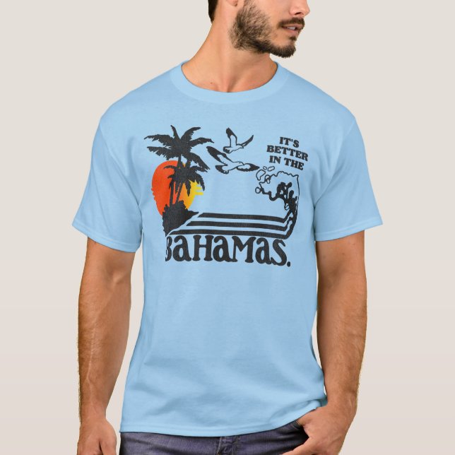 Camiseta É melhor nas Bahamas/irmãos Passo Dale (Frente)