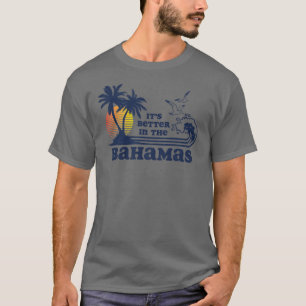 Camiseta É Melhor nas Bahamas Vintage Anos 80 70 menino