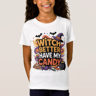 Camiseta É Melhor Que A Bruxa Tenha O Meu Docinho - Hallowe