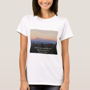 Camiseta É melhor ver algo uma vez, Tatras Viagem Cote
