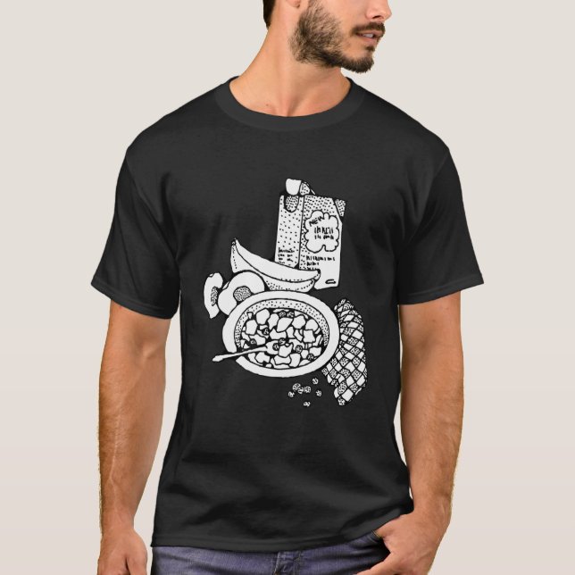 Camiseta É Mesmo Como Cereal De Café Da Manhã Ok Cereal 2 (Frente)