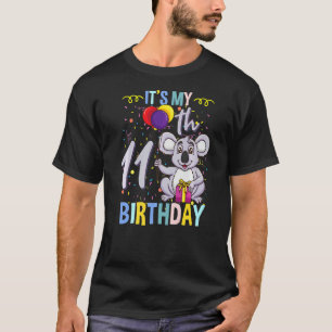 Camiseta É Meu 11 de aniversário Koala Animal 1