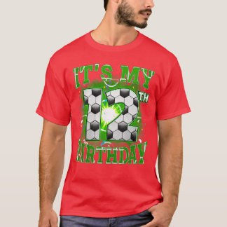 Camiseta É Meu 12º Aniversário Futebol Masculino 12 Anos Pa