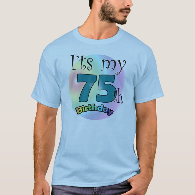 Camiseta É meu 75º aniversário (Frente)