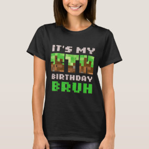 Camiseta É Meu 8º Aniversário Bruh Xel Gamer 8 Aniv Jogos B