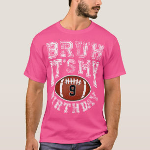 Camiseta É Meu 9º Aniversário Jogador De Futebol De 9 Anos