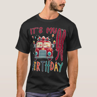 Camiseta É Meu 90º Aniversário Rapaz Fireruck Combate a Inc