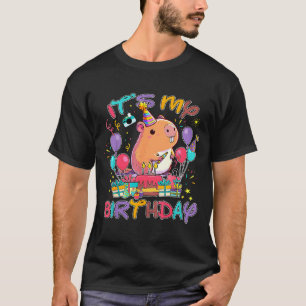 Camiseta É Meu Aniversário Amantes de Capivara Festa de Ani