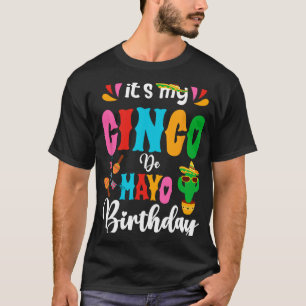 Camiseta É Meu Aniversário Cinco De Mayo Roupas Mexicanas C