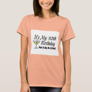 Camiseta É meu aniversário de 30 anos