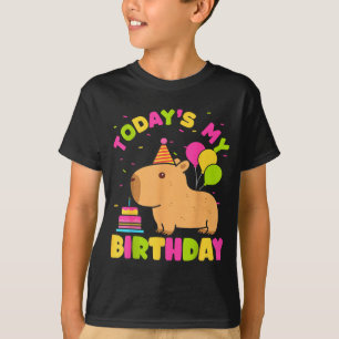 Camiseta É Meu Aniversário Garotas Amantes de Capivara Aniv