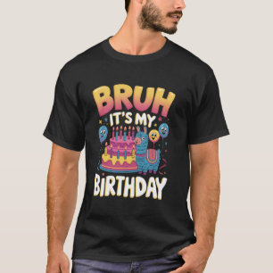 Camiseta É Meu Aniversário Llama Pinata Festa de Crianças