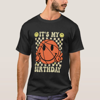 Camiseta É Meu Aniversário Menino de Basquete Basquete Ani
